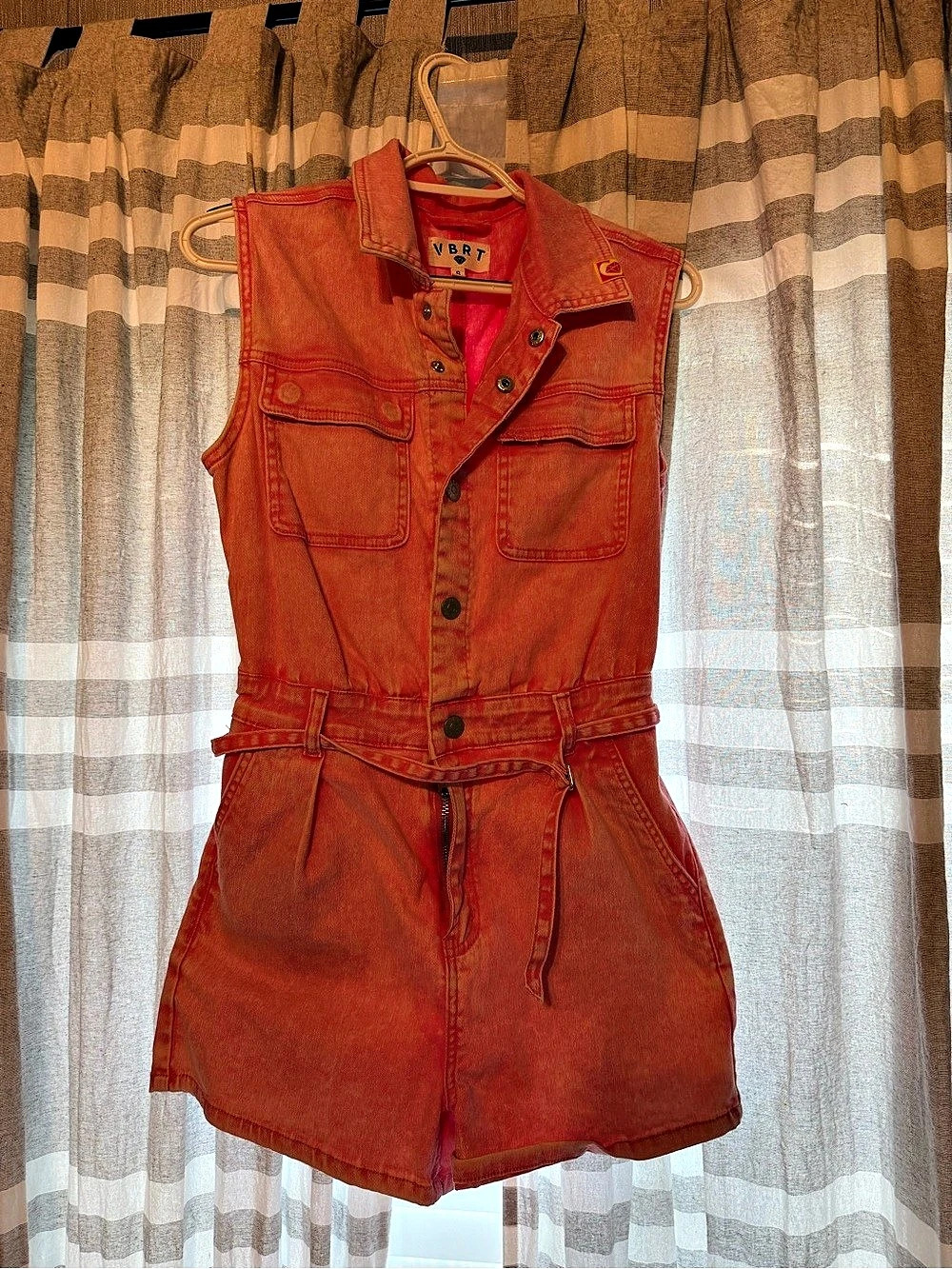 Women’s Denim Pink Romper